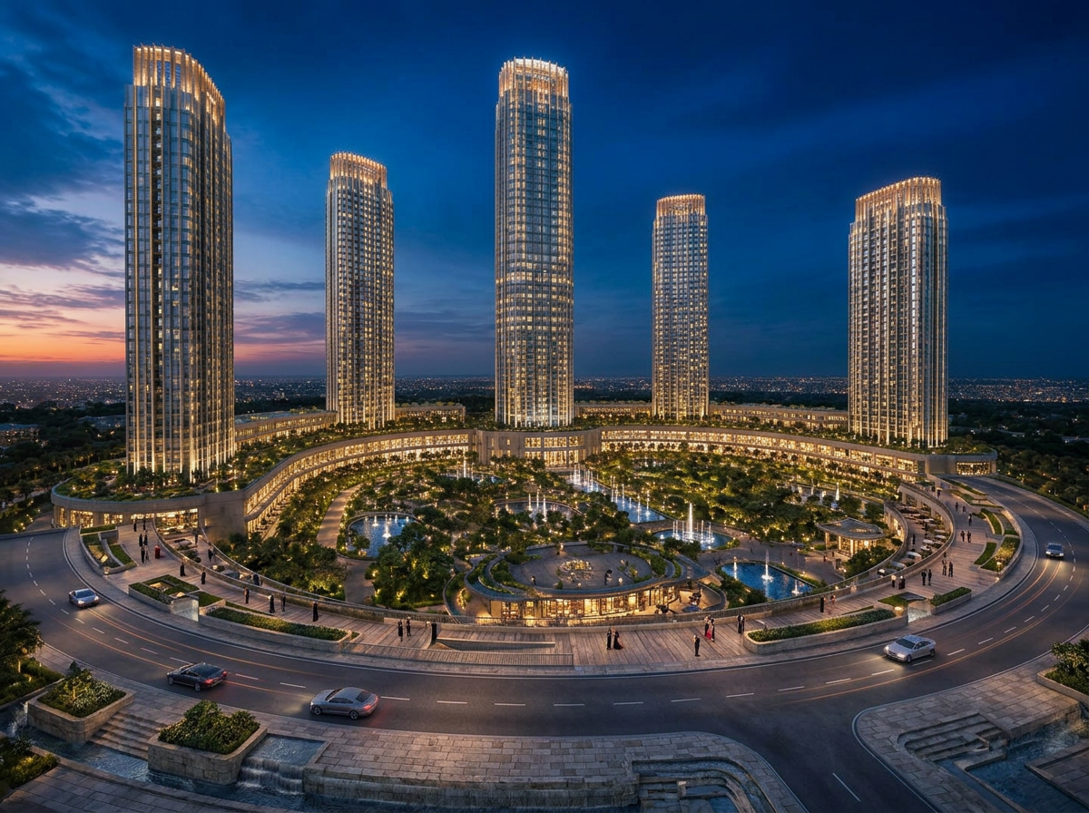 G+49 Storey Tower at Delhi Skyline Residences, Kamla Nagar
